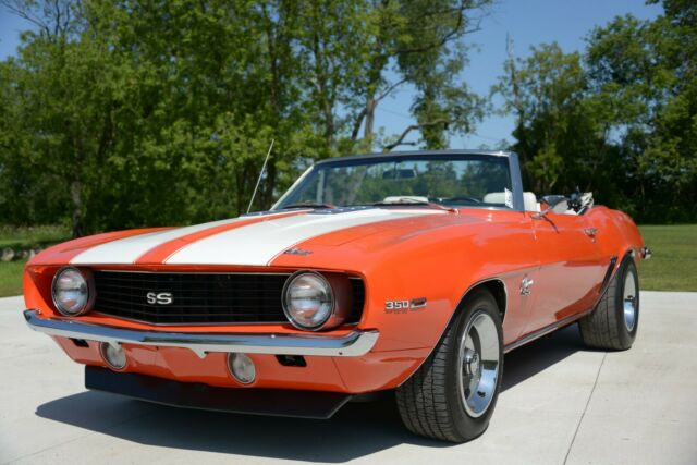 1969 huggar orange Chevrolet Camaro Convertible