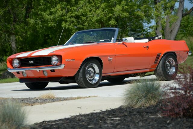 1969 huggar orange Chevrolet Camaro Convertible