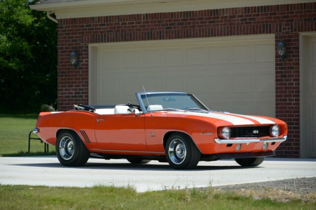 1969 huggar orange Chevrolet Camaro Convertible
