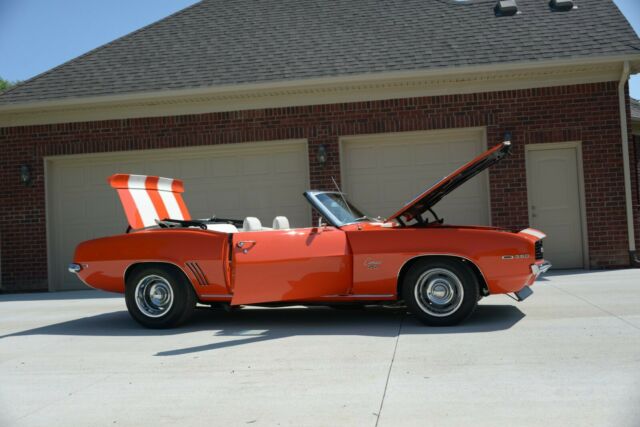 1969 huggar orange Chevrolet Camaro Convertible