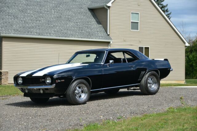 1969 black Chevrolet Camaro coupe