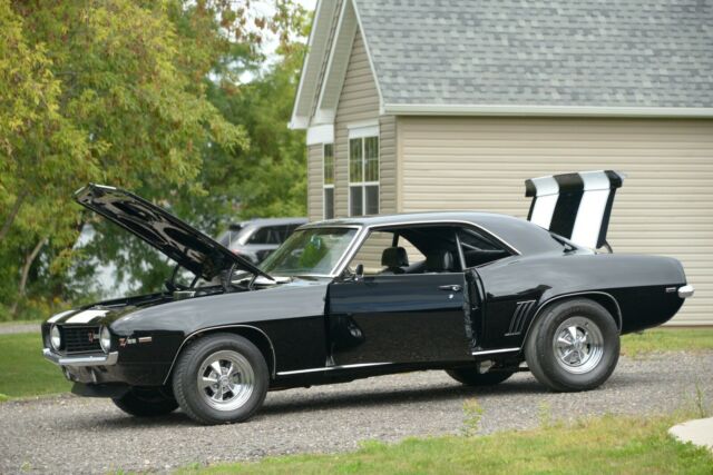 1969 black Chevrolet Camaro coupe