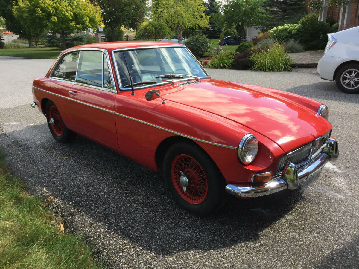 1969 Red MG MGB Coupe