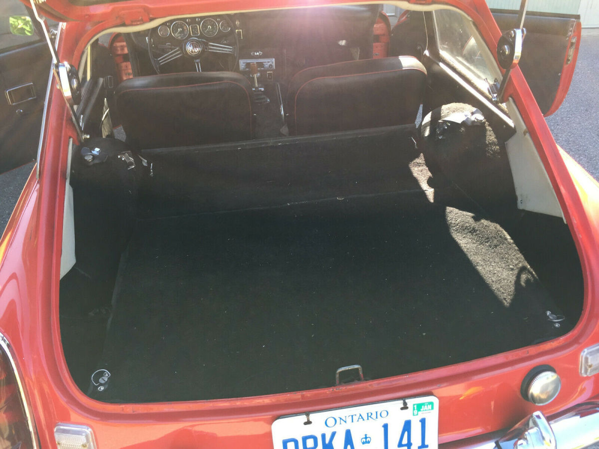 1969 Red MG MGB Coupe