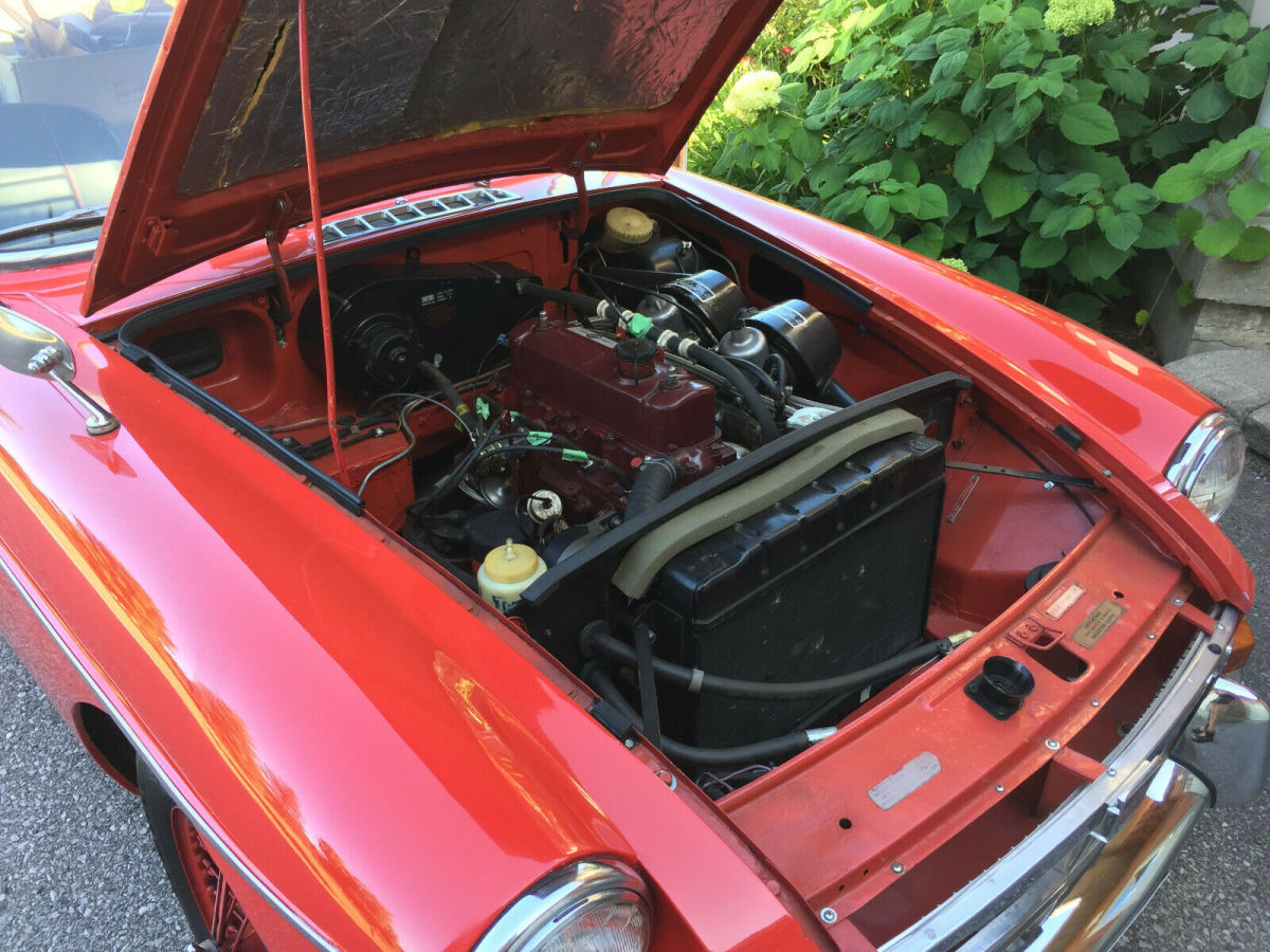 1969 Red MG MGB Coupe