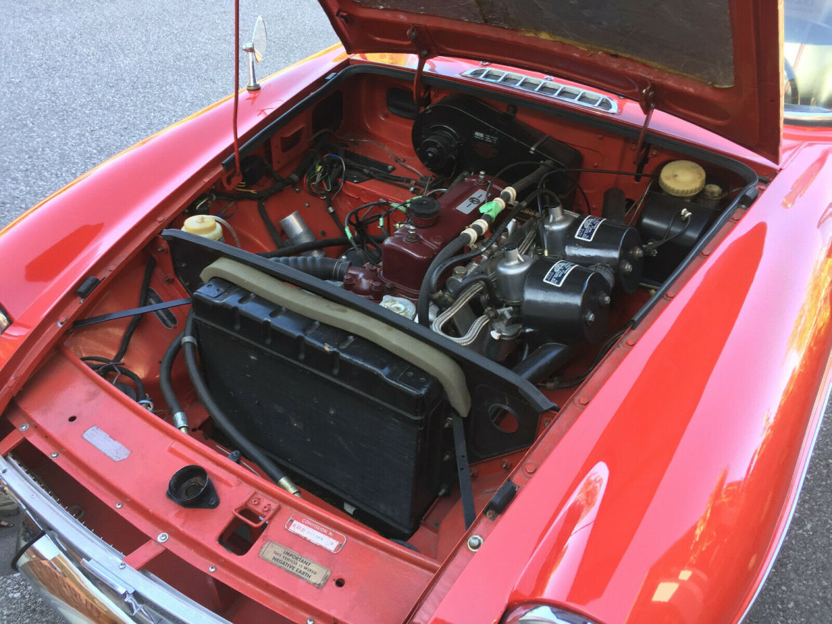 1969 Red MG MGB Coupe