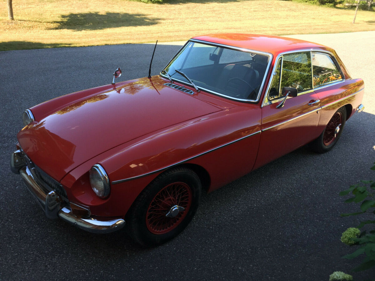 1969 Red MG MGB Coupe