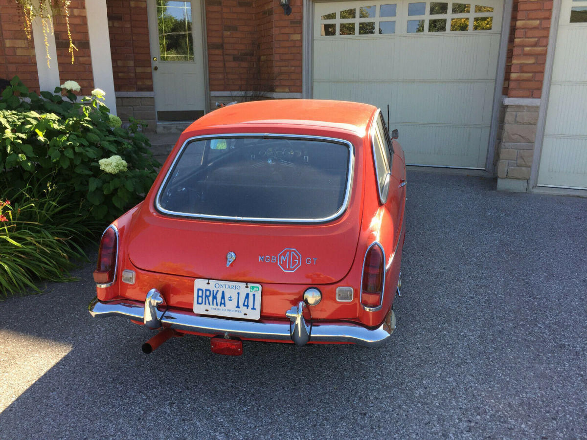 1969 Red MG MGB Coupe