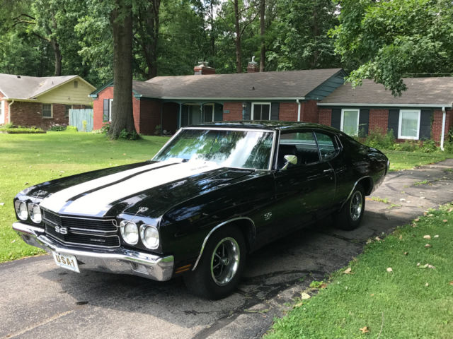 1970 Black with white stripes Chevrolet Chevelle