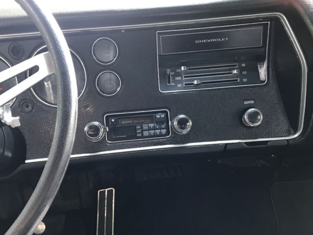 1970 Black with white stripes Chevrolet Chevelle