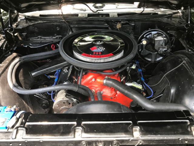 1970 Black with white stripes Chevrolet Chevelle