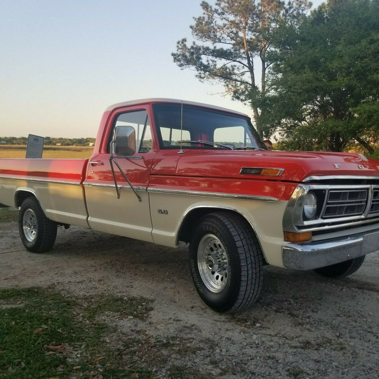 1972 Orange Ford F-250 Standard Cab Pickup