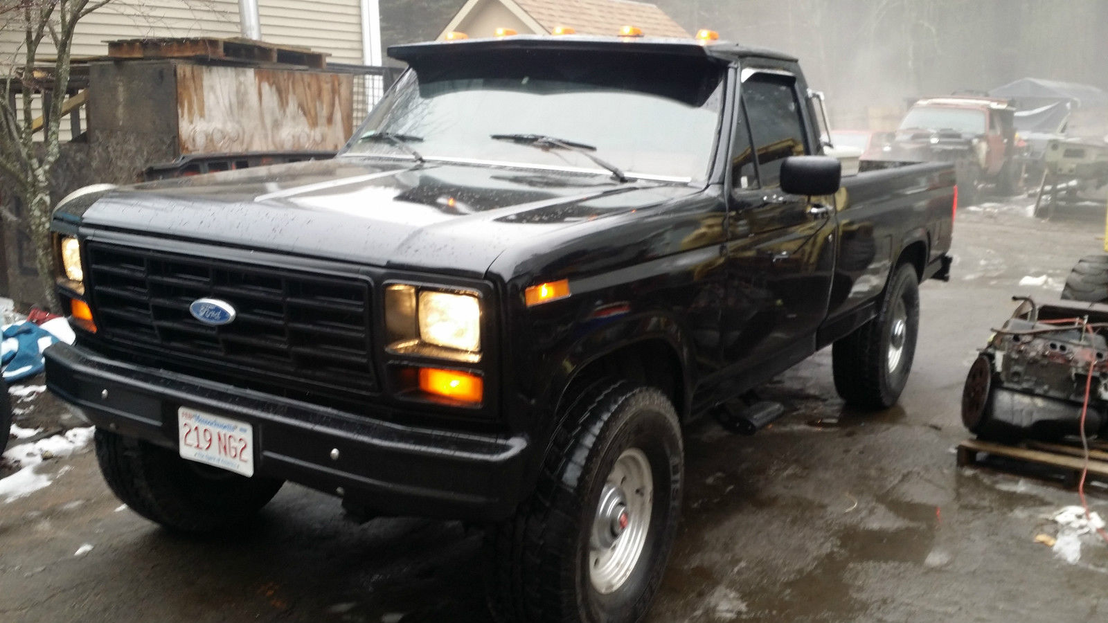 1986 Black Ford F-250 Crew Cab Pickup