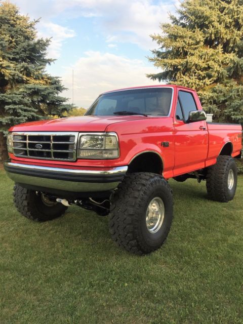 1992 Red Ford F-150 regular cab
