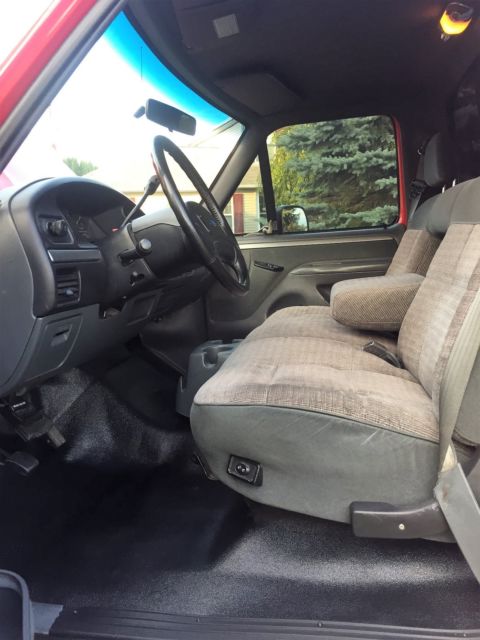 1992 Red Ford F-150 regular cab