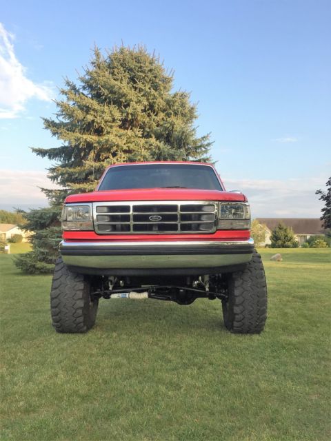 1992 Red Ford F-150 regular cab