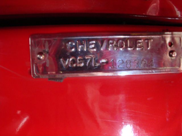 1957 Red Chevrolet Bel Air/150/210