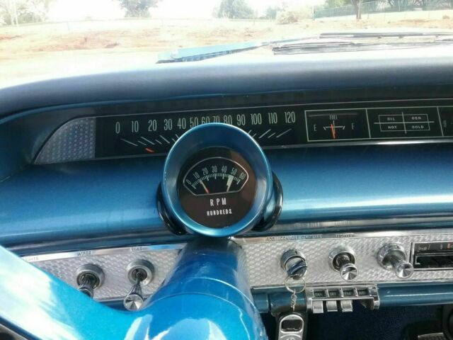 1963 Blue Chevrolet Impala Convertible