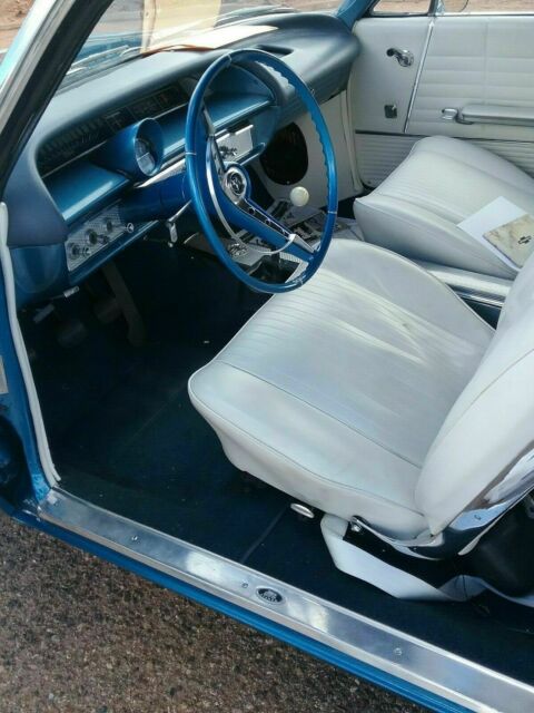 1963 Blue Chevrolet Impala Convertible