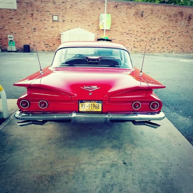 1960 Red Chevrolet Bel Air/150/210 Coupe