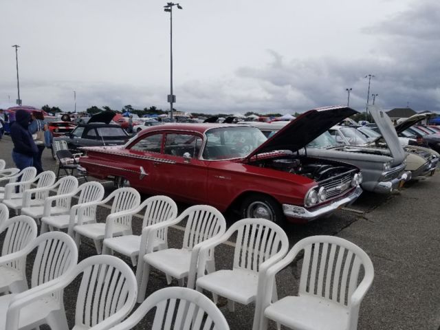 1960 Red Chevrolet Bel Air/150/210 Coupe