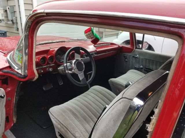 1960 Red Chevrolet Bel Air/150/210 Coupe