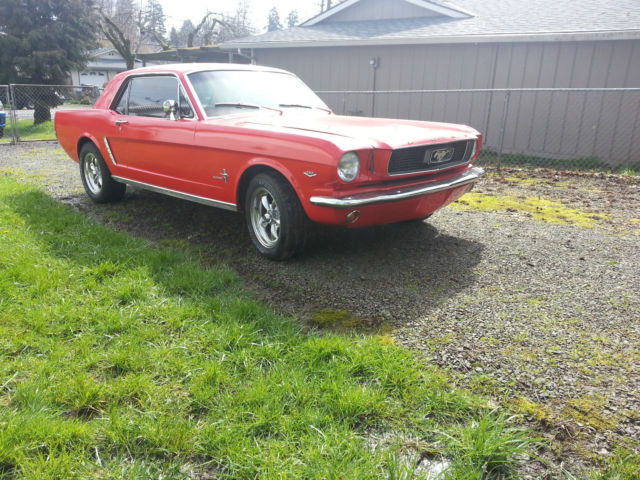 1965 Red Ford Mustang Coupe