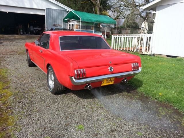 1965 Red Ford Mustang Coupe