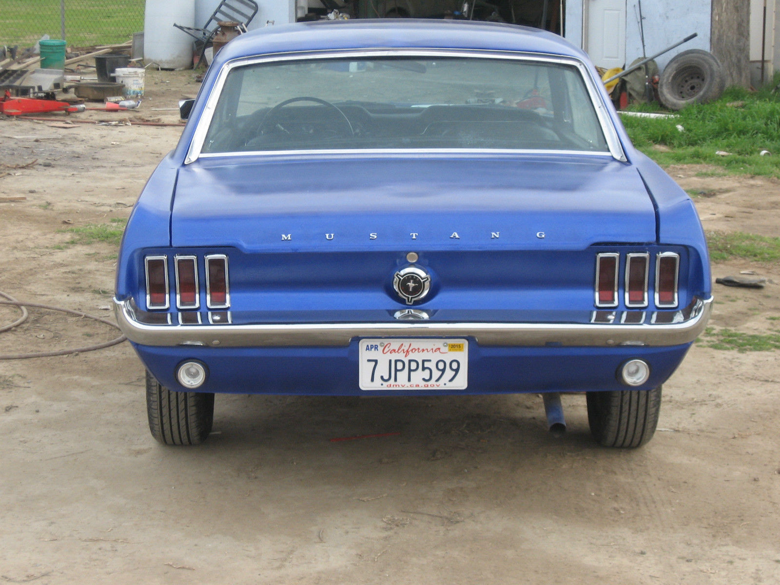 1967 Colbalt blue Ford Mustang Coupe