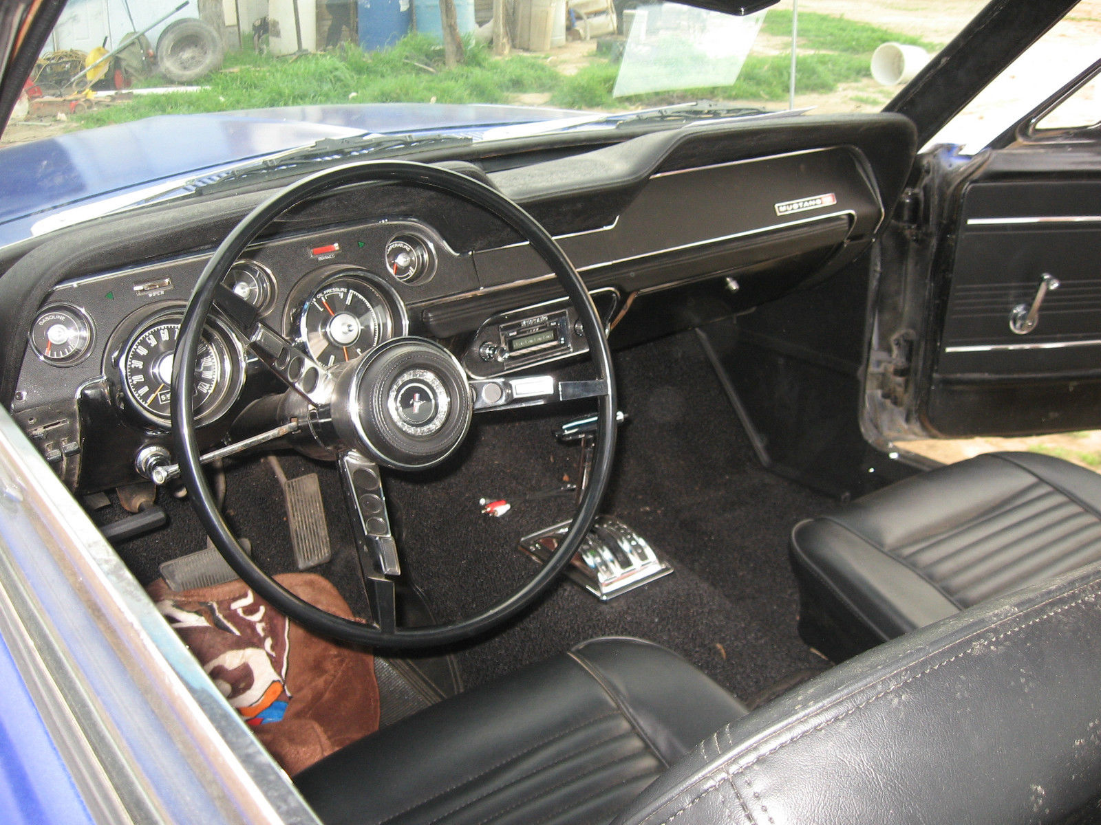 1967 Colbalt blue Ford Mustang Coupe
