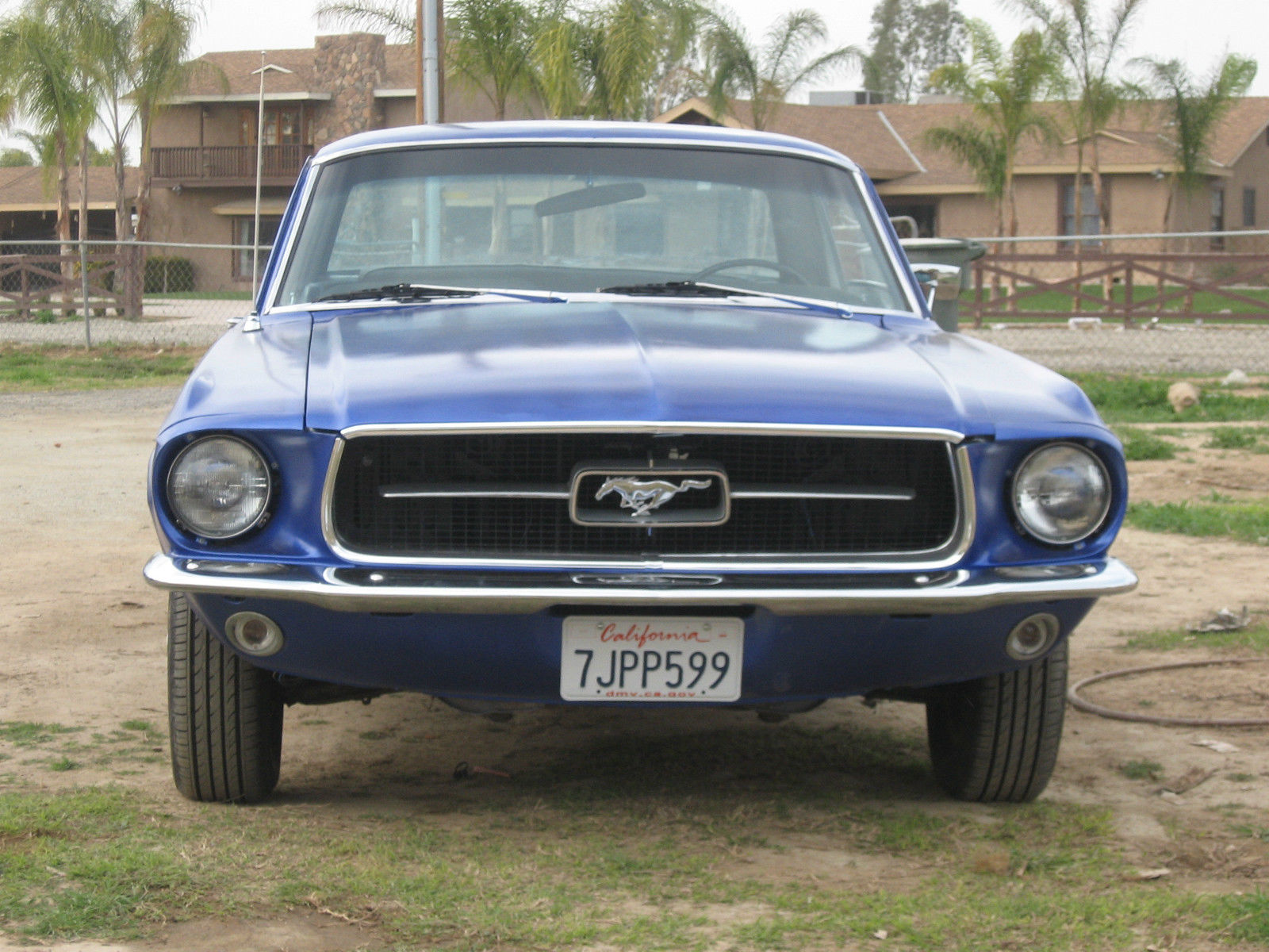 1967 Colbalt blue Ford Mustang Coupe