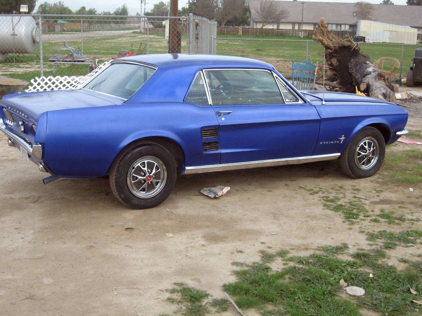 1967 Colbalt blue Ford Mustang Coupe