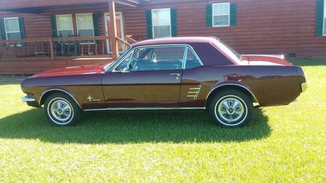 1966 Burgundy Ford Mustang Coupe