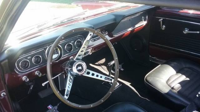 1966 Burgundy Ford Mustang Coupe