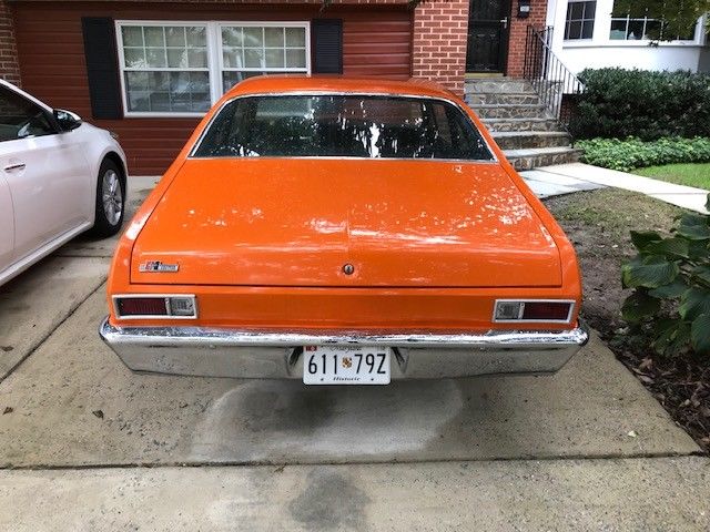 1969 Orange Chevrolet Nova Coupe