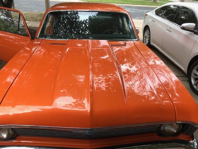 1969 Orange Chevrolet Nova Coupe