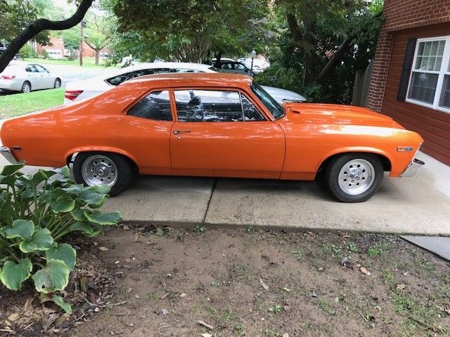 1969 Orange Chevrolet Nova Coupe