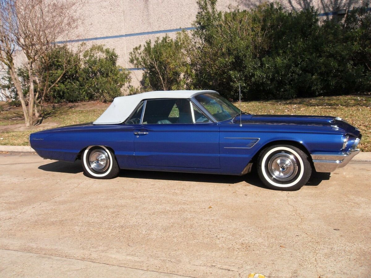 1965 Blue Ford Thunderbird Convertible