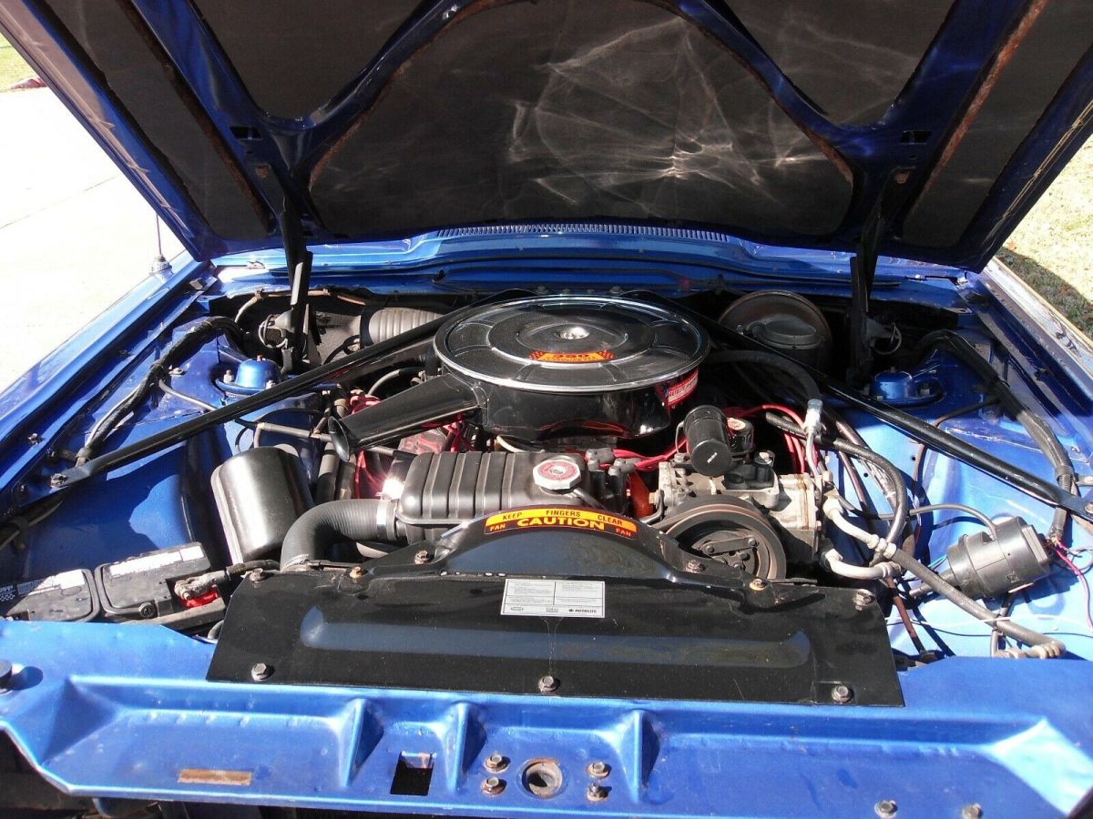 1965 Blue Ford Thunderbird Convertible