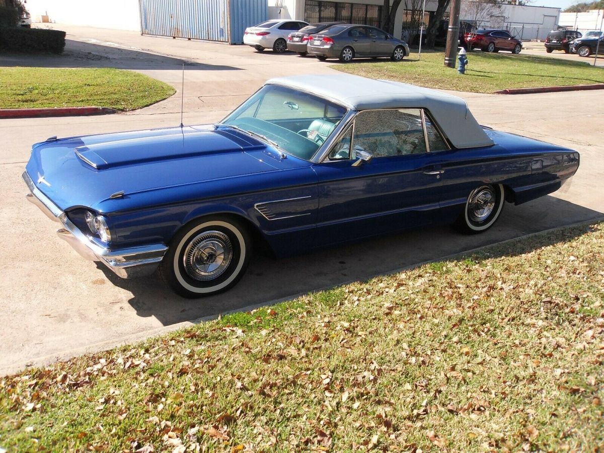 1965 Blue Ford Thunderbird Convertible