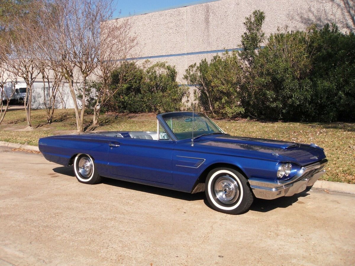1965 Blue Ford Thunderbird Convertible
