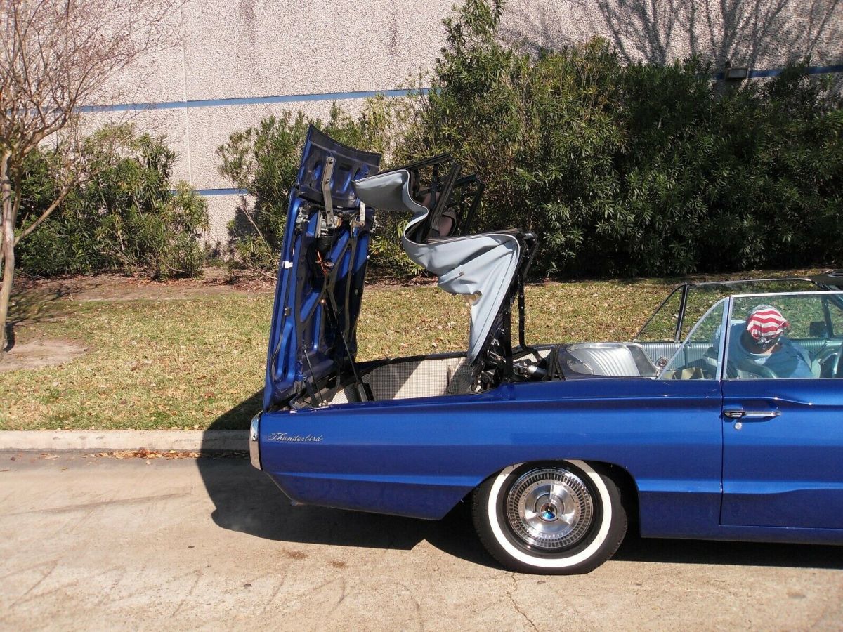 1965 Blue Ford Thunderbird Convertible