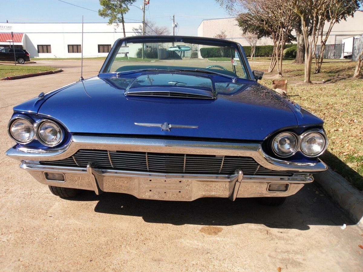 1965 Blue Ford Thunderbird Convertible
