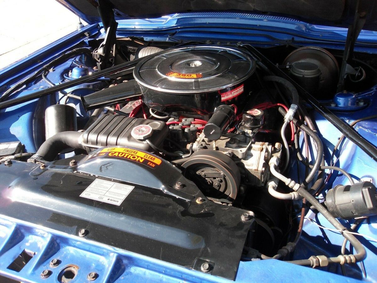 1965 Blue Ford Thunderbird Convertible