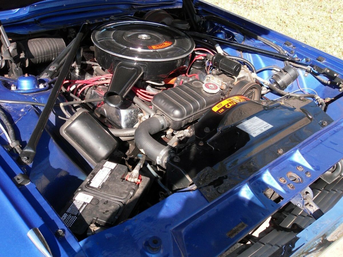 1965 Blue Ford Thunderbird Convertible