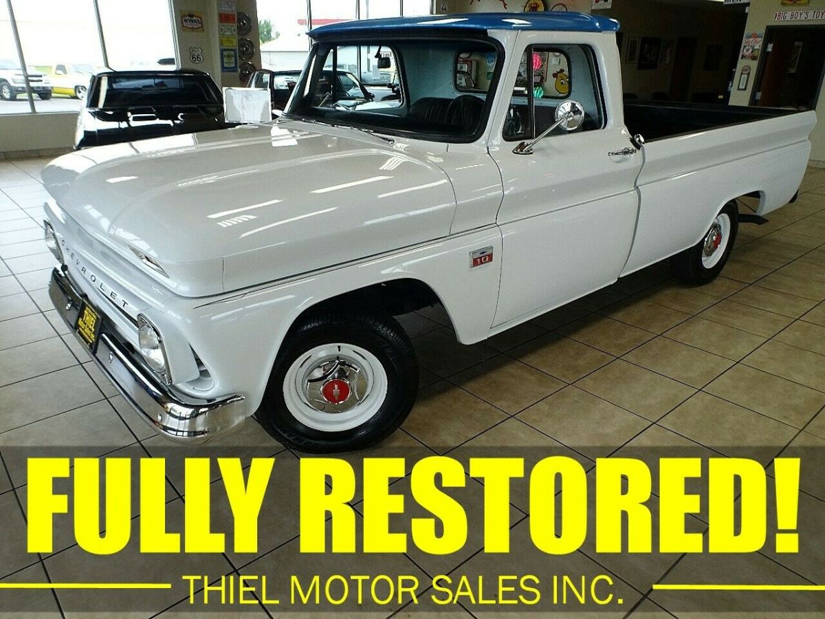 1966 White Chevrolet C-10 Standard Cab Pickup