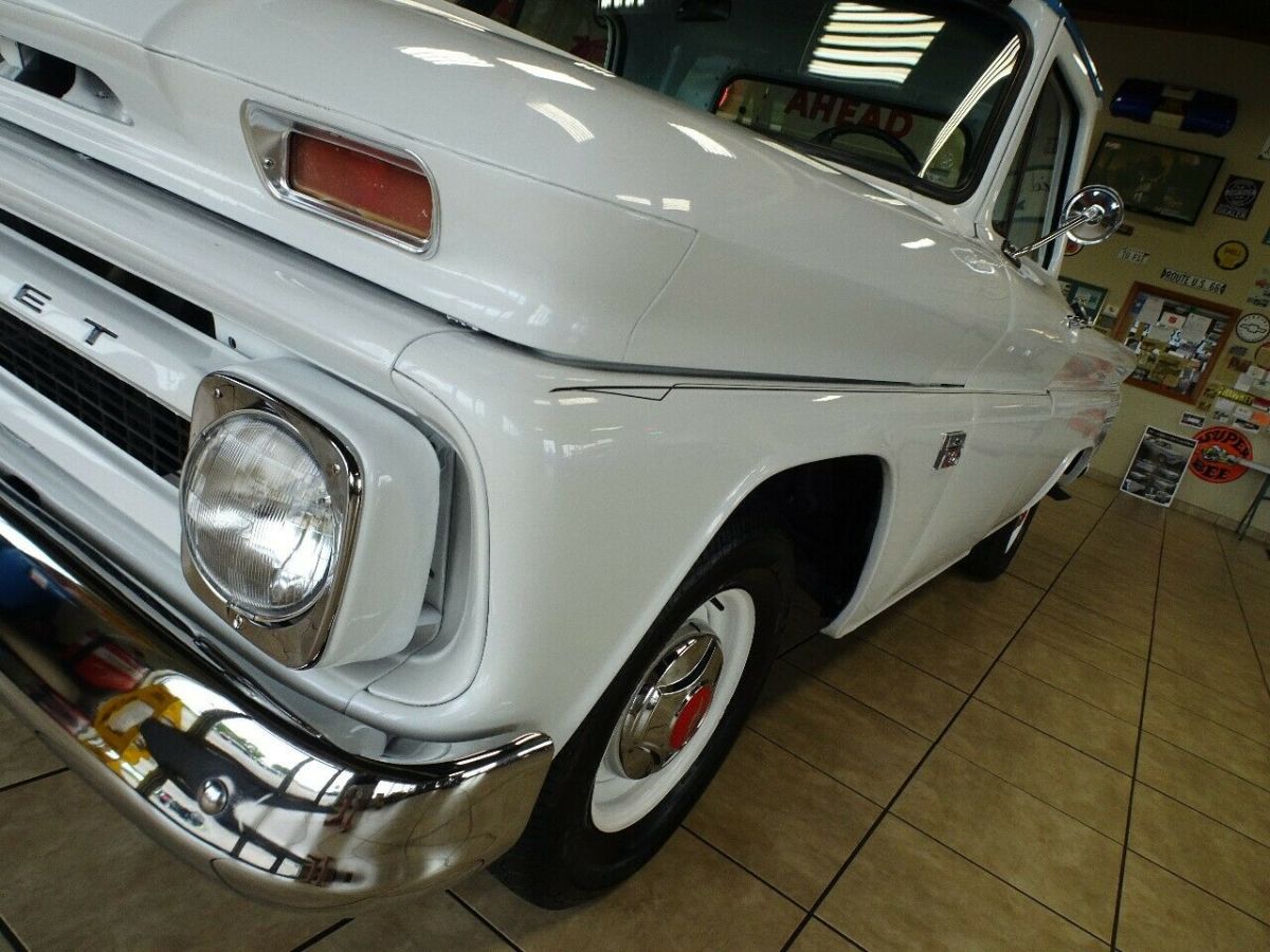 1966 White Chevrolet C-10 Standard Cab Pickup