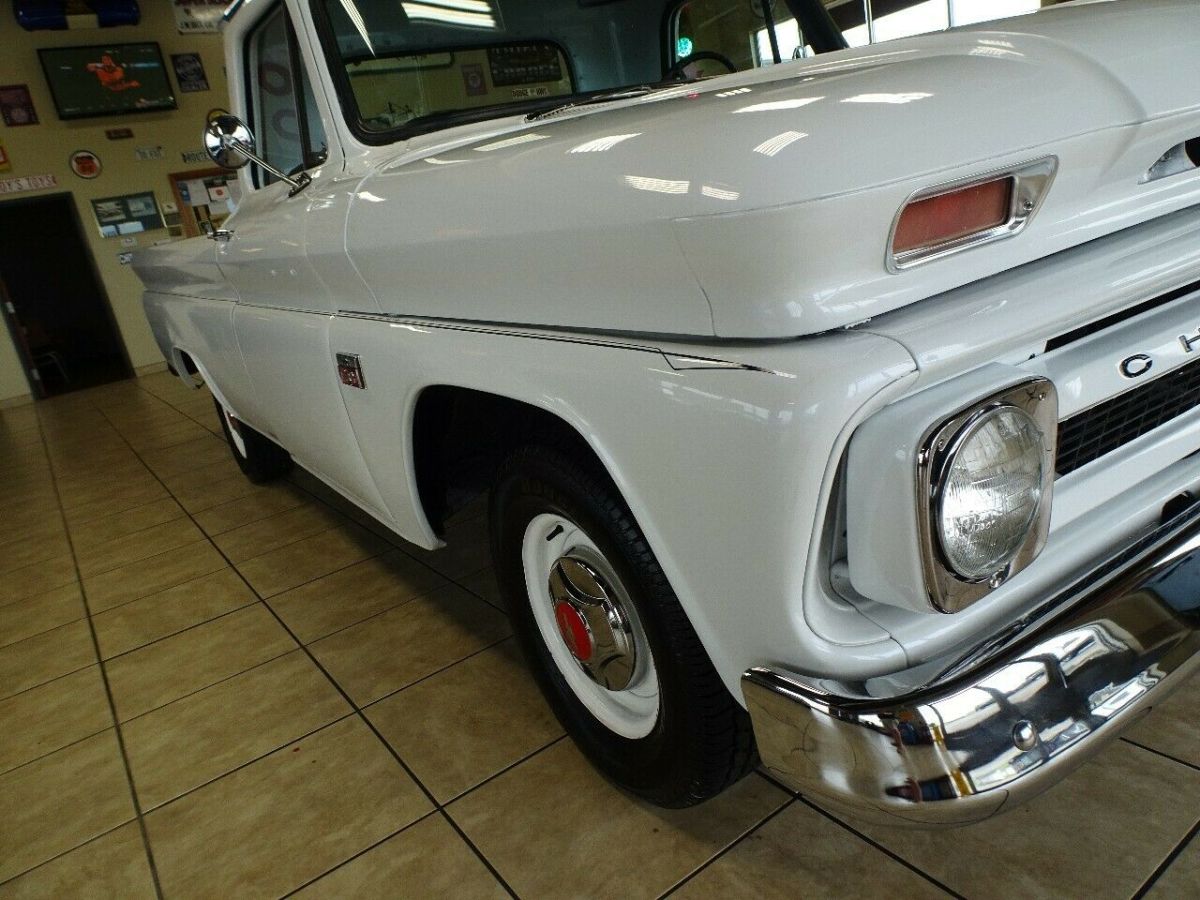1966 White Chevrolet C-10 Standard Cab Pickup