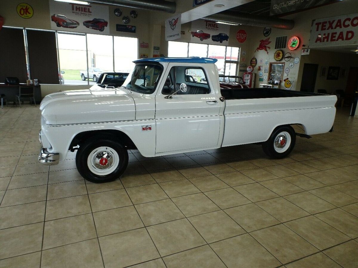 1966 White Chevrolet C-10 Standard Cab Pickup