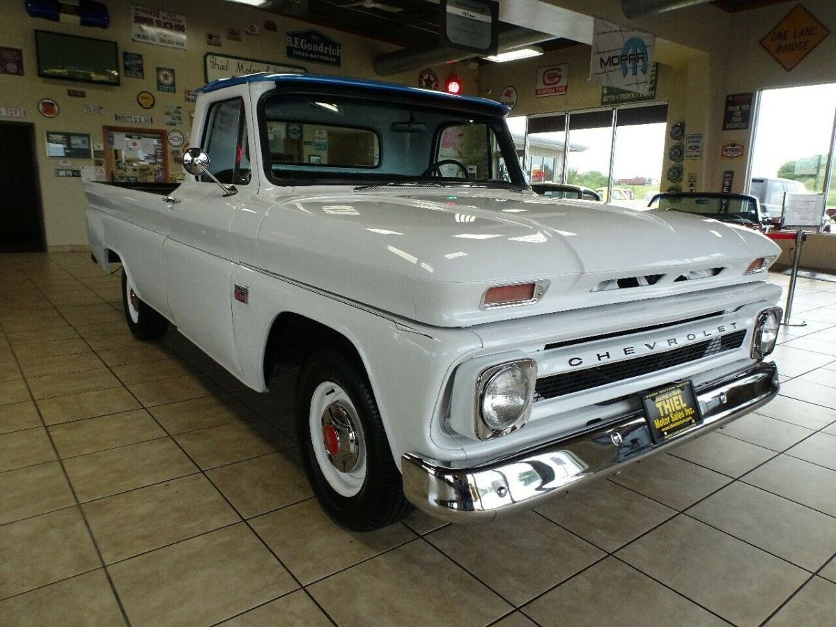 1966 White Chevrolet C-10 Standard Cab Pickup